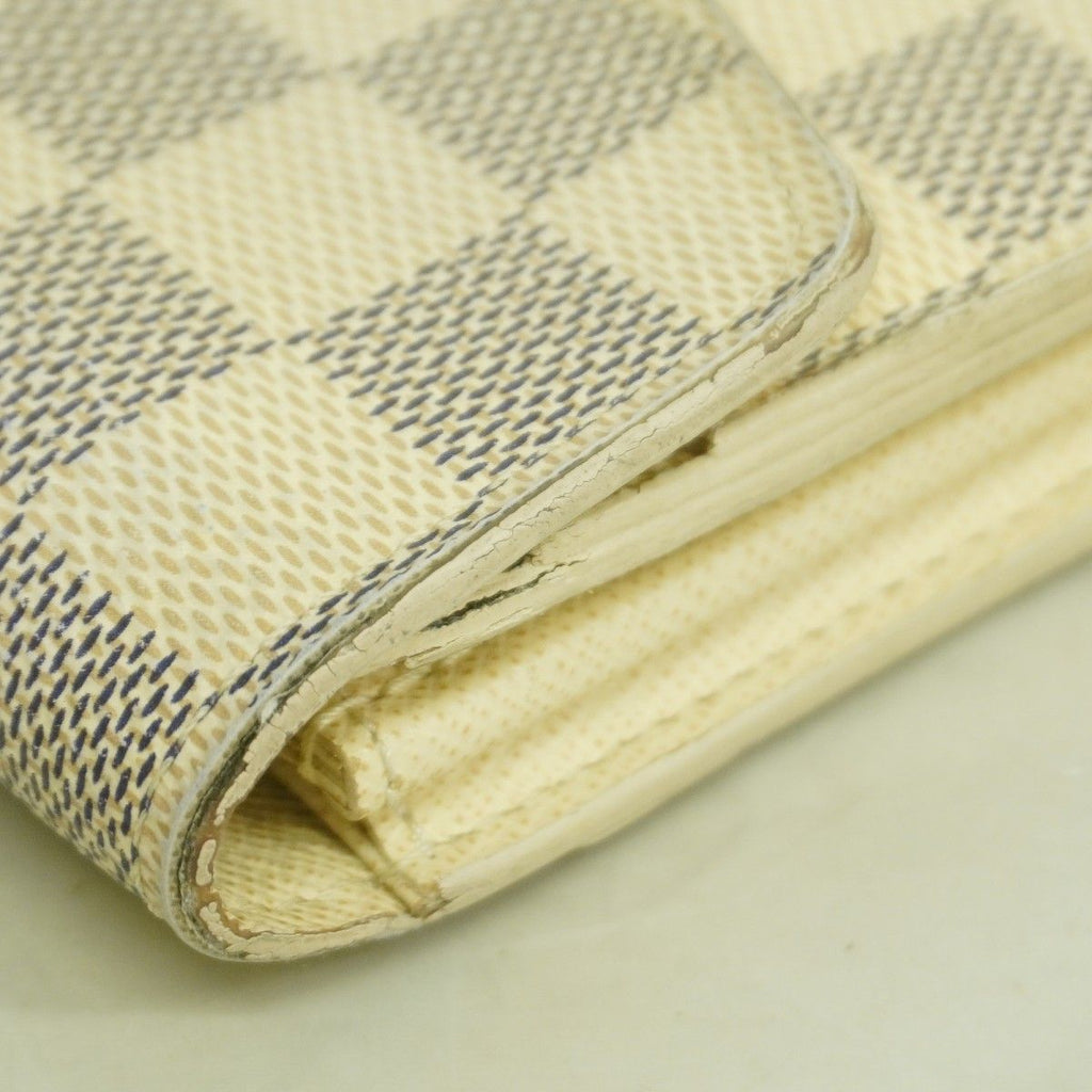 Louis Vuitton Wallet Damier Azur Portefeuille Sarah White — view 7