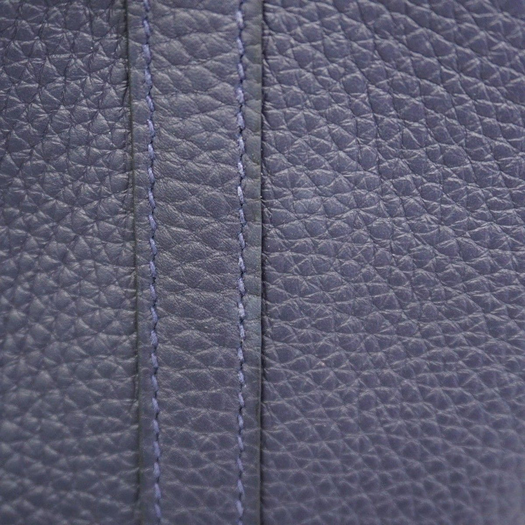 Hermes Handbag Picotin Lock PM Taurillon Clemence Blue Gold — view 7