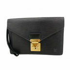 Louis Vuitton Clutch Epi Pochette Series Dragonne Noir