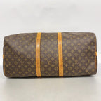 Louis Vuitton Boston Bag Monogram Keepall Bandouliere 55 Brown — view 3