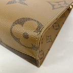 Louis Vuitton Handbag Monogram Giant Reverse On The Go PM Brown 2-Way — view 6
