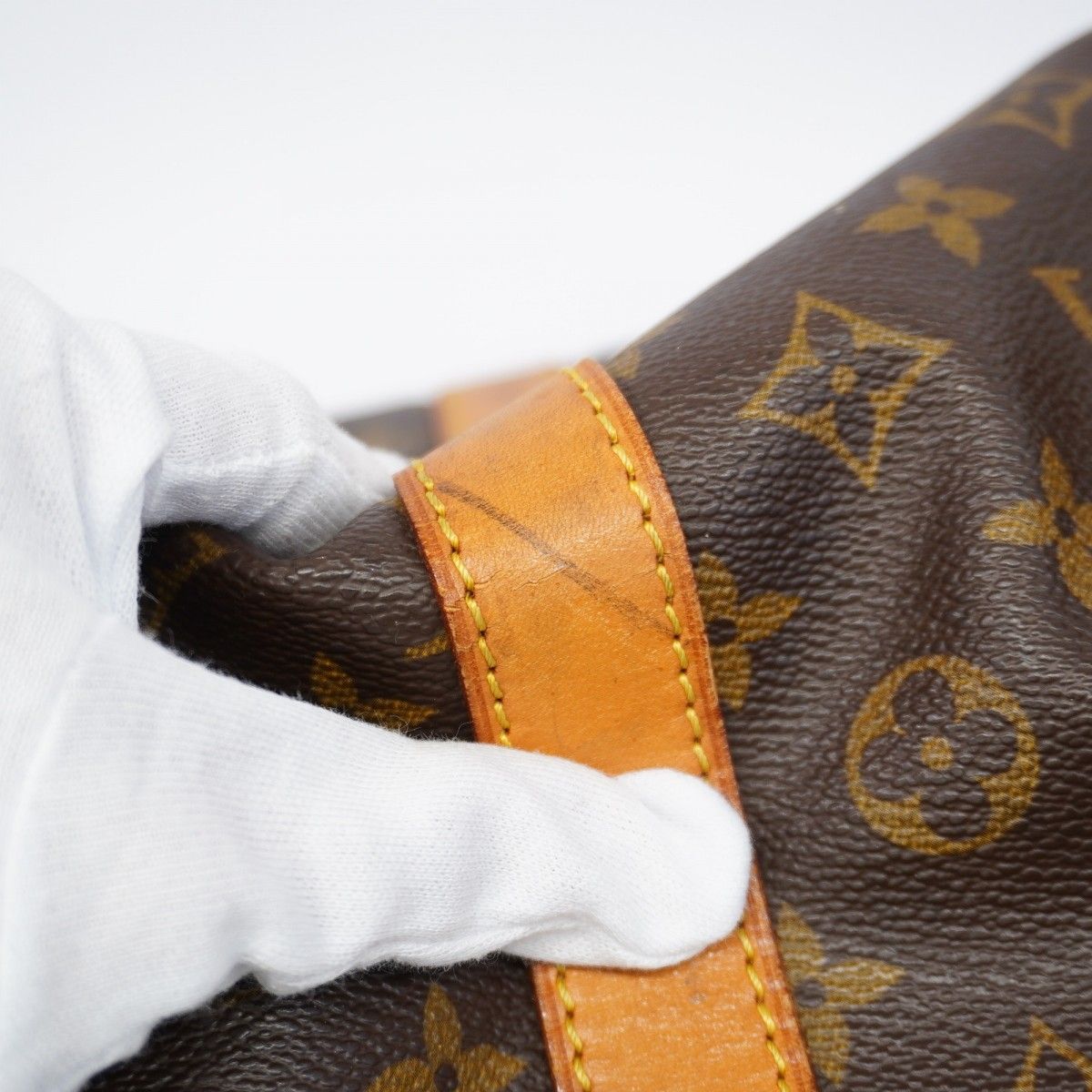Louis Vuitton Boston Bag Monogram Keepall Bandouliere 60 Brown — view 7