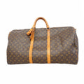 Louis Vuitton Boston Bag Monogram Keepall Bandouliere 60 Brown