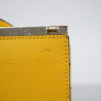 Fendi Handbag Leather Yellow Silver 2-Way — view 7