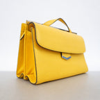 Fendi Handbag Leather Yellow Silver 2-Way — view 2