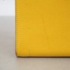 Fendi Handbag Leather Yellow Silver 2-Way — view 8