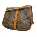 Louis Vuitton Shoulder Bag Monogram Saumur 35 Brown