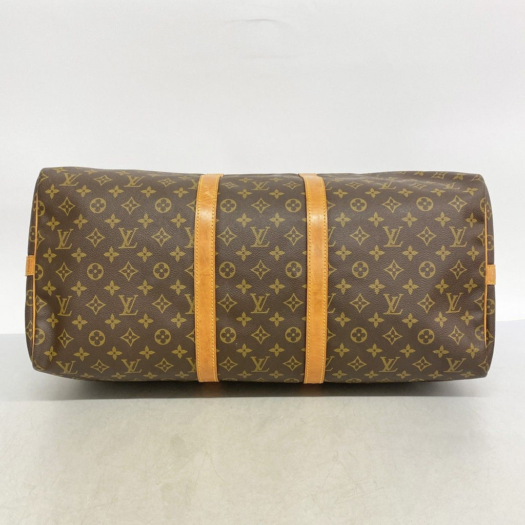 Louis Vuitton Boston Bag Monogram Keepall Bandouliere 55 Brown — view 3