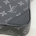 Louis Vuitton Shoulder Bag Monogram Eclipse Reverse Trio Messenger Black Gray — view 7