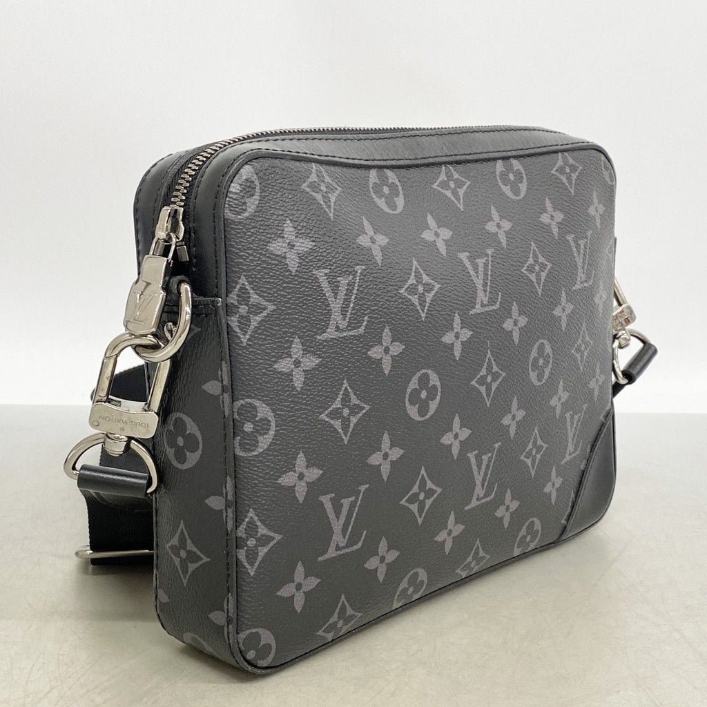 Louis Vuitton Shoulder Bag Monogram Eclipse Reverse Trio Messenger Black Gray — view 2