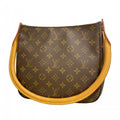 Louis Vuitton Shoulder Bag Monogram Looping MM Brown
