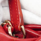 Chanel Handbag Quilted Caviar Leather Red Chien Panning Gold 2-Way — view 8