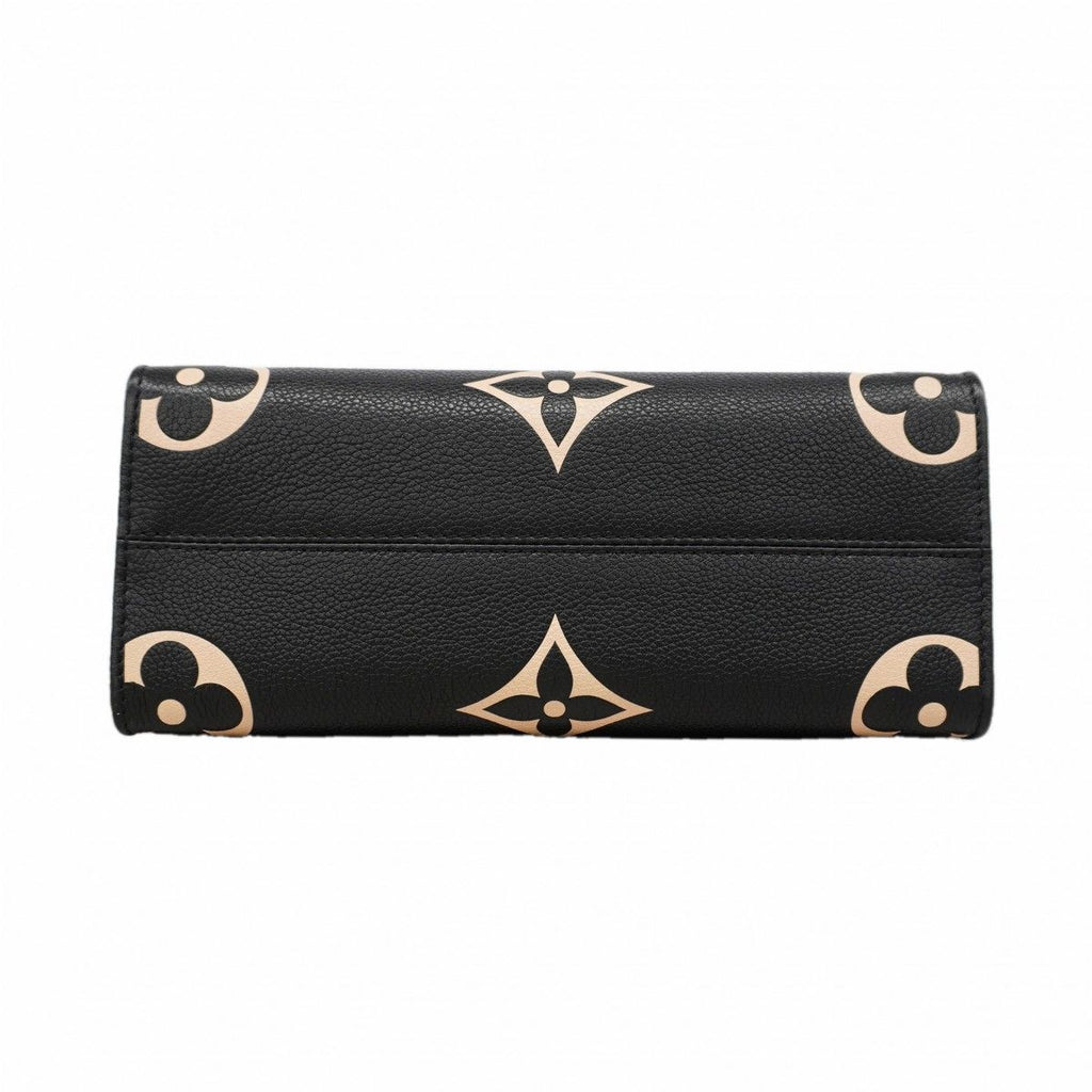 Louis Vuitton Handbag Monogram Empreinte Bicolor On The Go PM Black Beige 2-Way — view 3