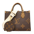 Louis Vuitton Handbag Monogram Giant Reverse On The Go PM Brown 2-Way