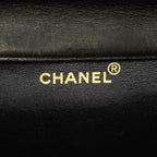 Chanel Shoulder Bag Quilted Double Face Lambskin Black Gold — view 5