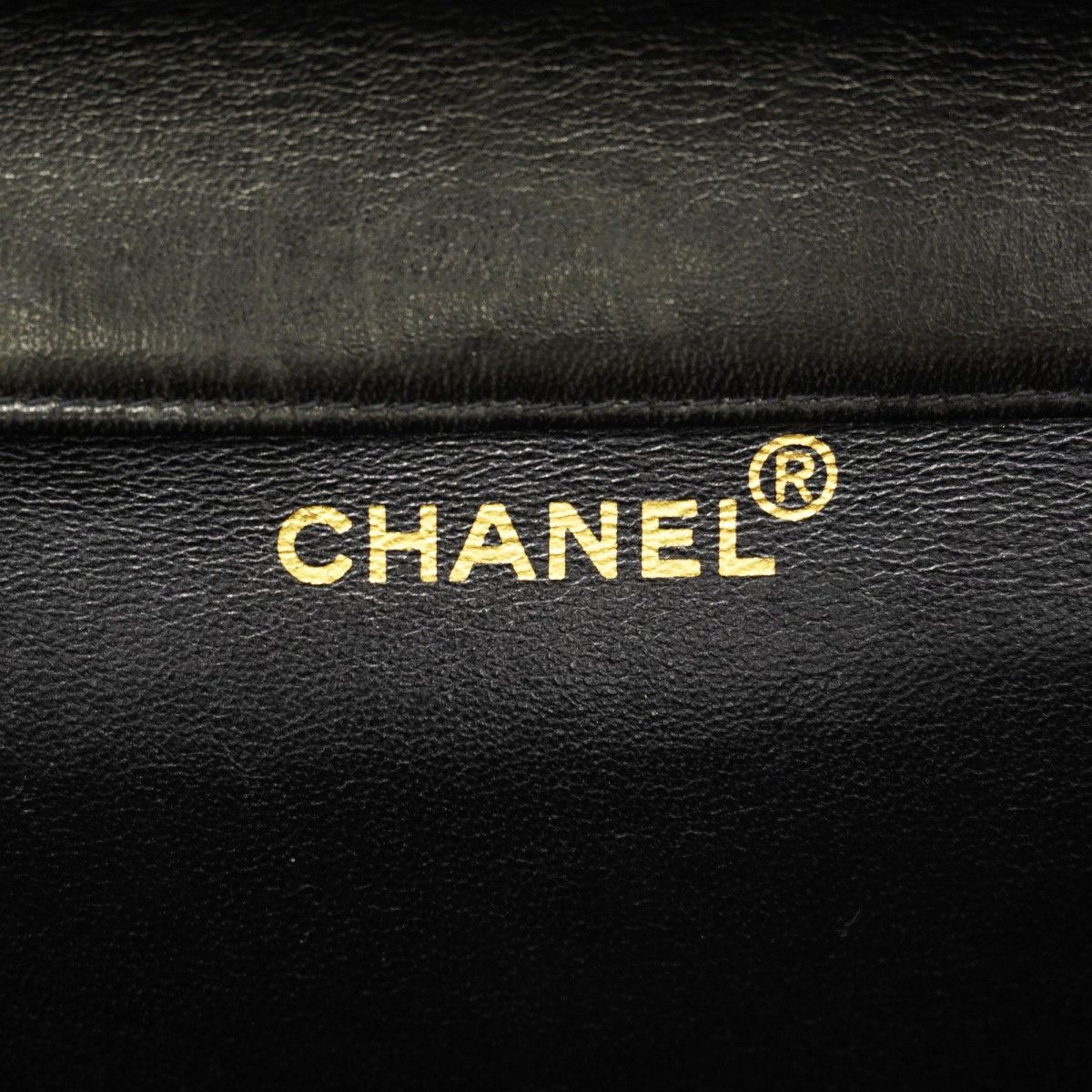 Chanel Shoulder Bag Quilted Double Face Lambskin Black Gold — view 5