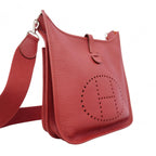 Hermes Shoulder Bag Taurillon Clemence Silver — view 2