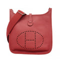 Hermes Shoulder Bag Taurillon Clemence Silver