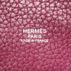 Hermes Handbag Picotin Lock PM Taurillon Clemence Tosca Silver — view 5