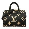 Louis Vuitton Handbag Monogram Empreinte Bicolor Speedy Bandouliere 25 Black