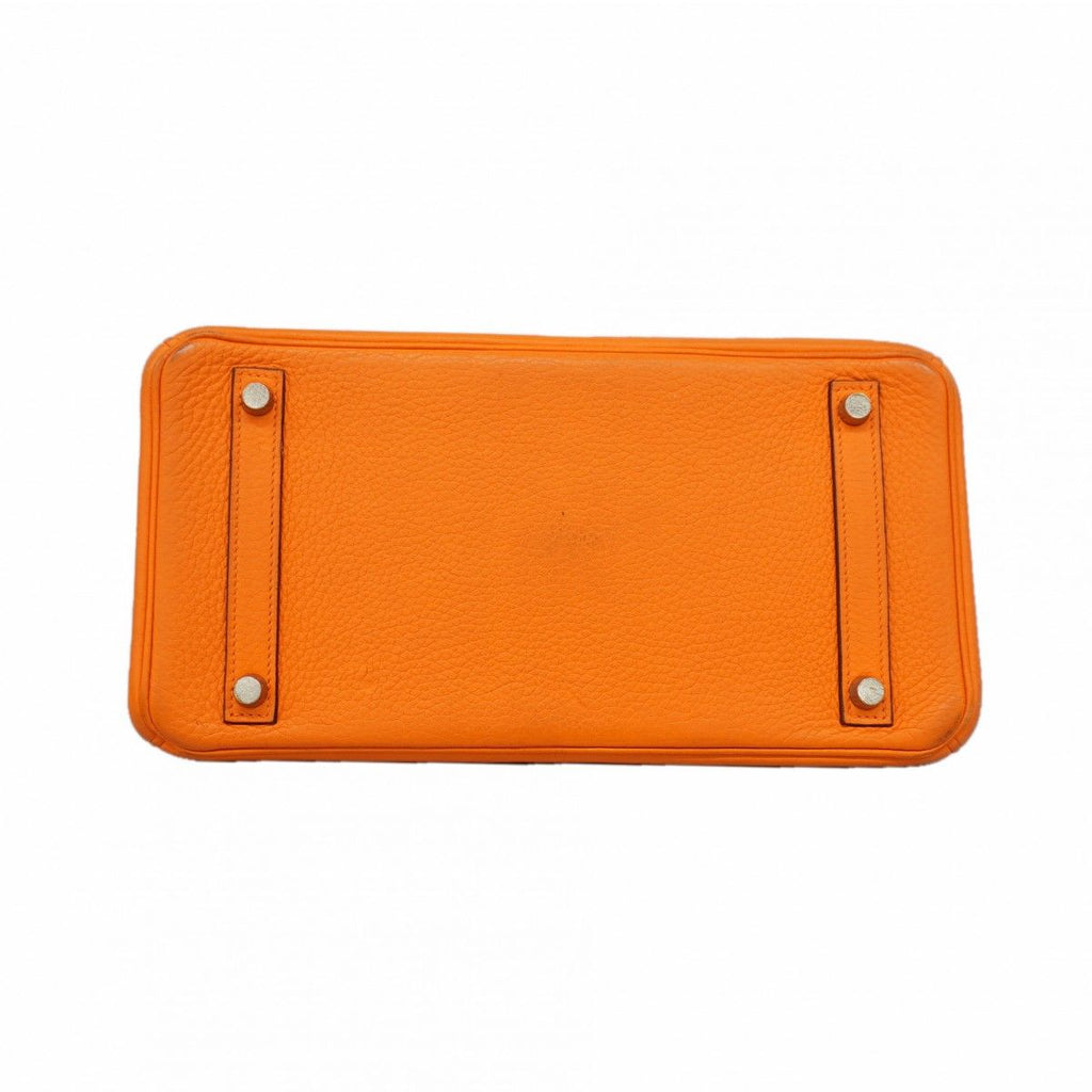 Hermes Handbag Birkin 30 Togo Orange Silver — view 3