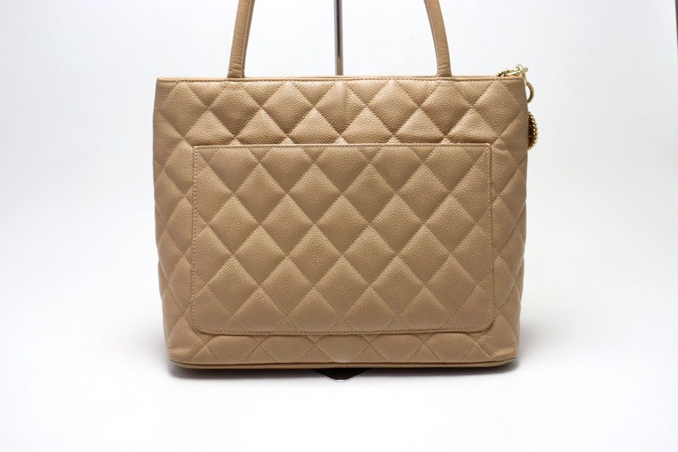 Chanel Caviar Leather Quilted Jumbo CC Logo Reissue Tote — view 2