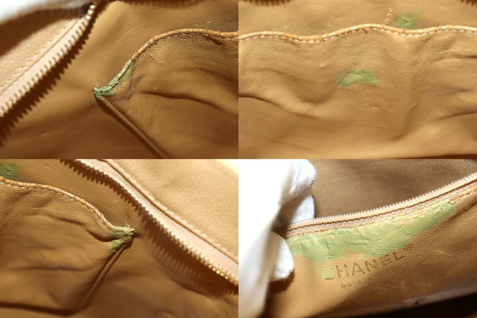 Chanel Caviar Leather Quilted Jumbo CC Logo Reissue Tote — view 9