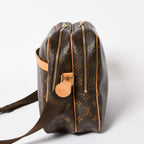 Louis Vuitton Reporter GM Shoulder Bag Monogram Canvas Brown Gold — view 4