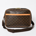 Louis Vuitton Reporter GM Shoulder Bag Monogram Canvas Brown Gold
