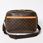 Louis Vuitton Reporter GM Shoulder Bag Monogram Canvas Brown Gold