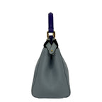 Fendi Handbag Peekaboo Iconic Small Selleria Light Blue Leather — view 4