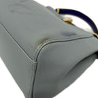 Fendi Handbag Peekaboo Iconic Small Selleria Light Blue Leather — view 6