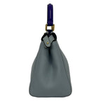 Fendi Handbag Peekaboo Iconic Small Selleria Light Blue Leather — view 2