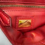Fendi Handbag Peekaboo Iconic Small Selleria Light Blue Leather — view 9