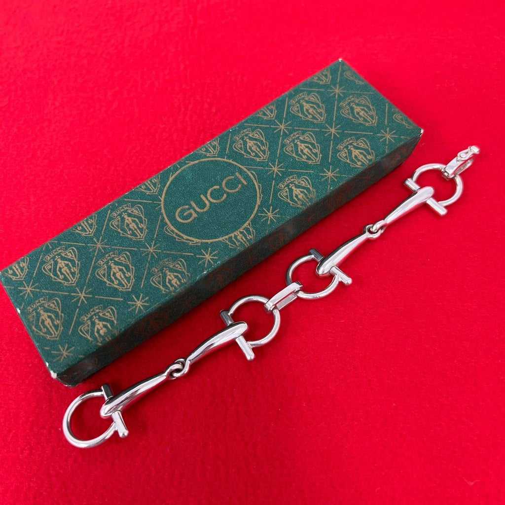 Gucci Vintage Era Bracelet Horsebit 925 Sterling Silver
