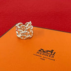 Hermes Ancene GM Ring 925 Sterling Silver