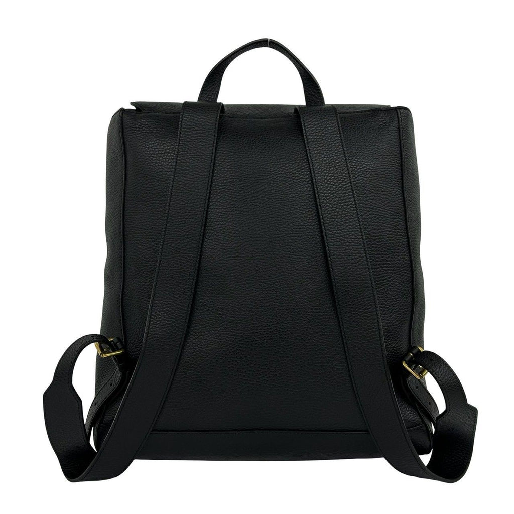 Gucci GG Logo Leather Backpack Black — view 3
