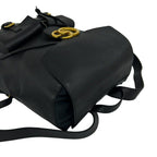 Gucci GG Logo Leather Backpack Black — view 4