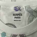Hermes Short Sleeve T-Shirt Light Blue — view 3