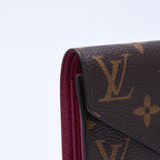 Louis Vuitton Portefeuille Victorine Trifold Wallet Monogram Brown Fuchsia — view 7