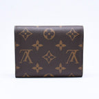 Louis Vuitton Portefeuille Victorine Trifold Wallet Monogram Brown Fuchsia — view 2