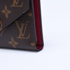 Louis Vuitton Portefeuille Victorine Trifold Wallet Monogram Brown Fuchsia — view 6