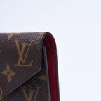 Louis Vuitton Portefeuille Victorine Trifold Wallet Monogram Brown Fuchsia — view 5
