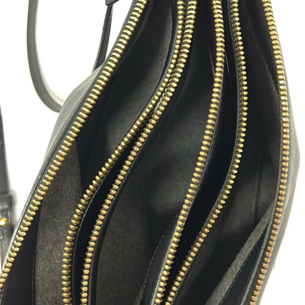 Celine Shoulder Bag Trio Large Black Leather — view 7