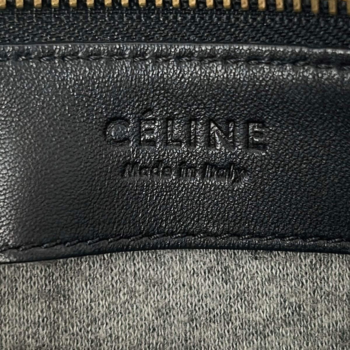 Celine Shoulder Bag Trio Large Black Leather — view 8