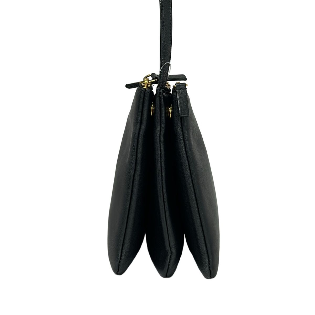 Celine Shoulder Bag Trio Large Black Leather — view 2