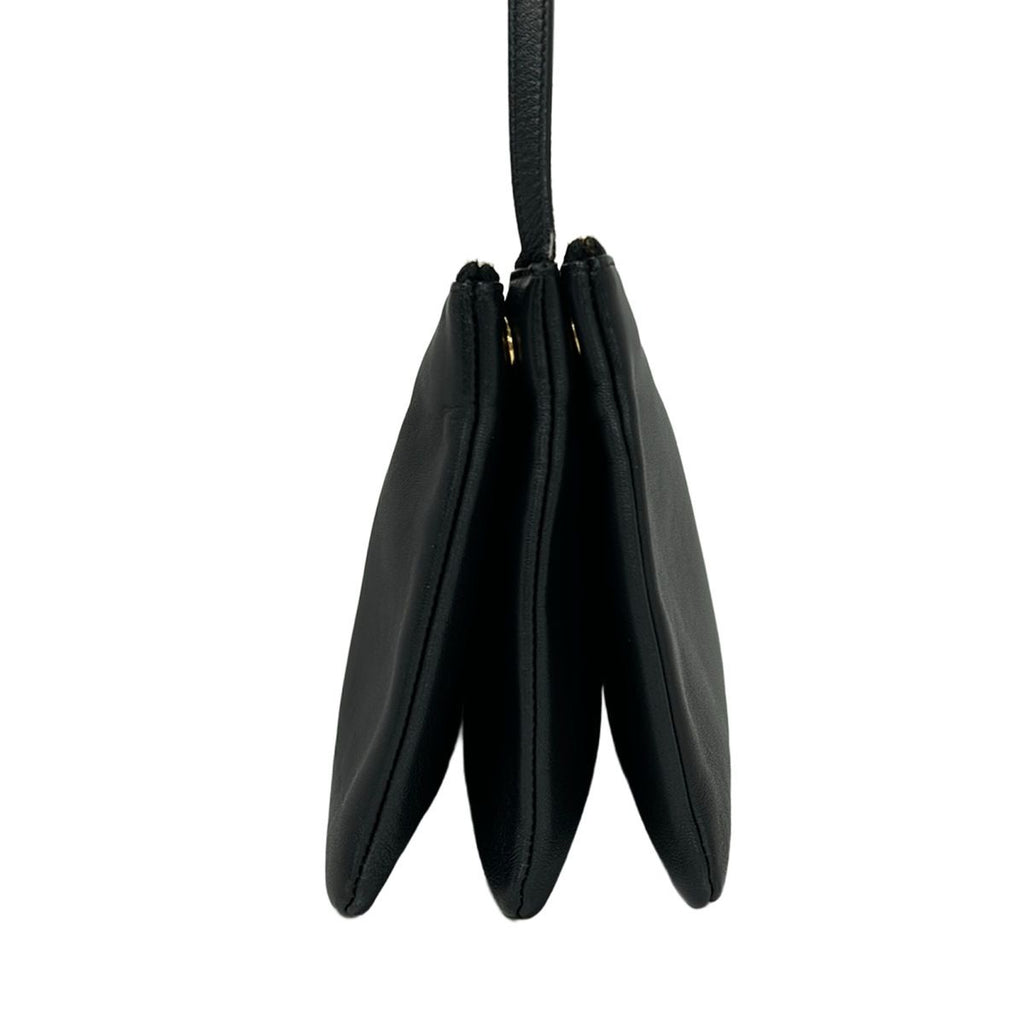 Celine Shoulder Bag Trio Large Black Leather — view 4