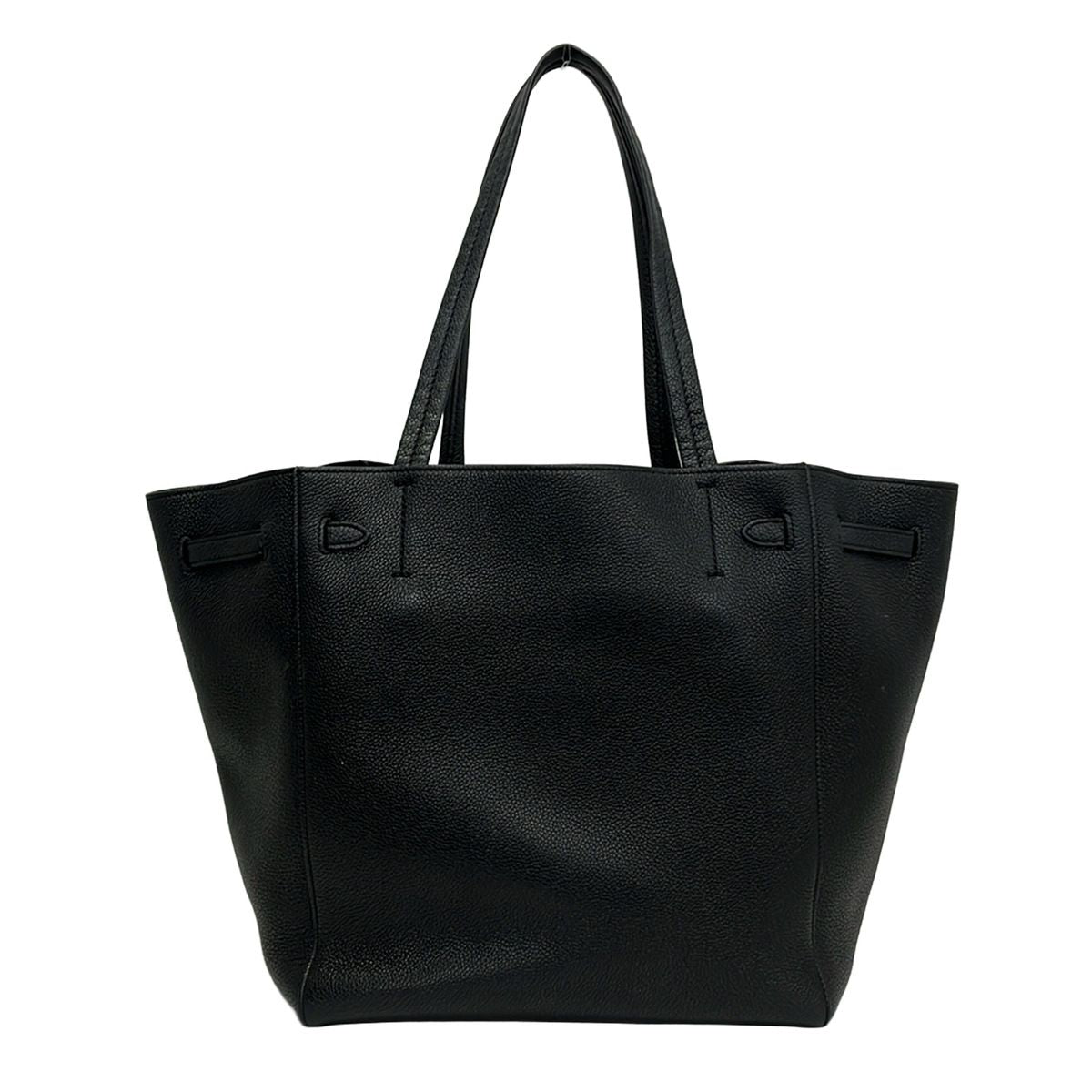 Celine Tote Cabaphantom Small with Belt Black Leather — view 3
