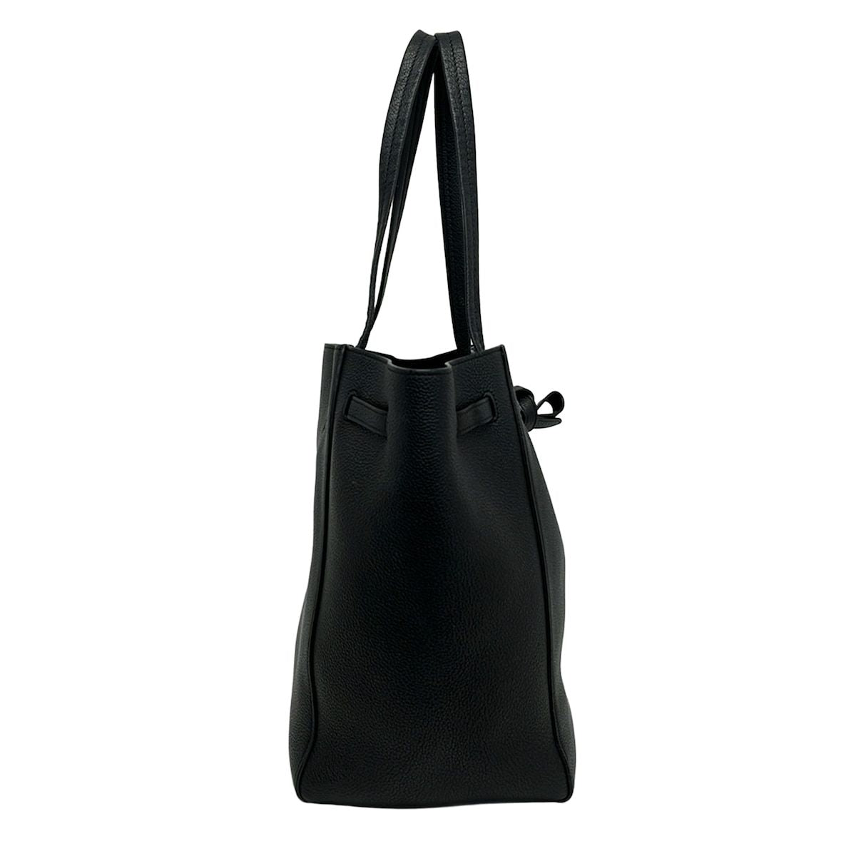 Celine Tote Cabaphantom Small with Belt Black Leather — view 4