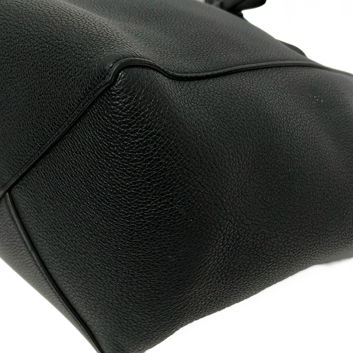 Celine Tote Cabaphantom Small with Belt Black Leather — view 6